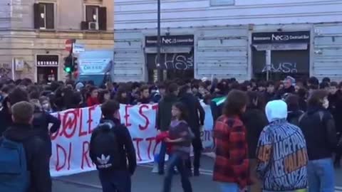 Corteo studentesco a Roma