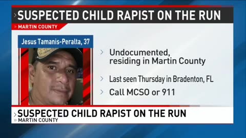 Illegal alien WANTED for child rape in Florida.