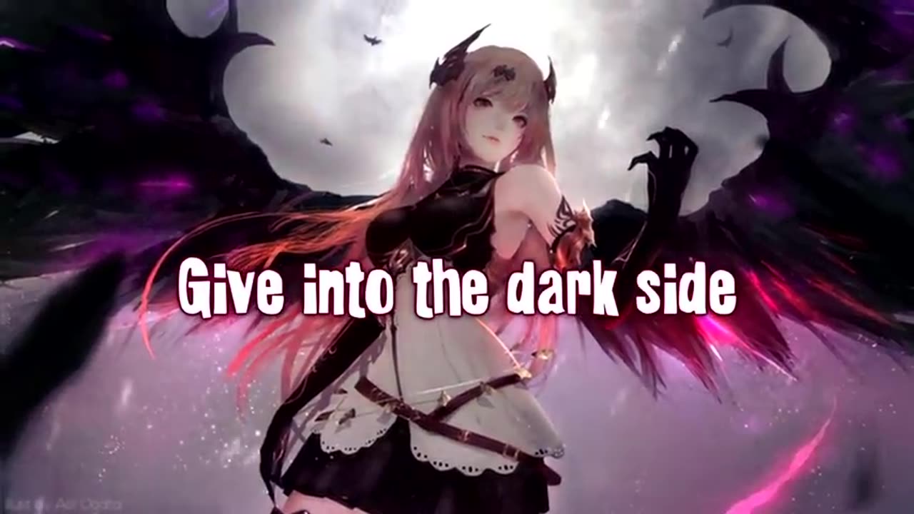 Darkside Alan walker song with lyrics in nightcore version