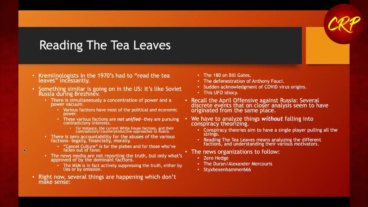 Weekly Webinar #63_ Reading The Tea Leaves