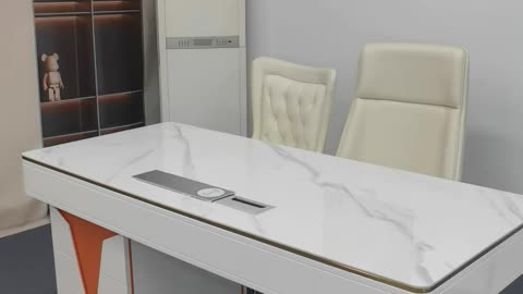 Upgrade Your Workspace: Experience the Allure of Light Luxury desk!