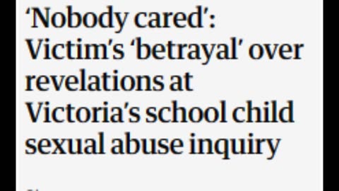 ANY CHILD SEX ABUSE THE GOVERMENT JUST DONT CARE