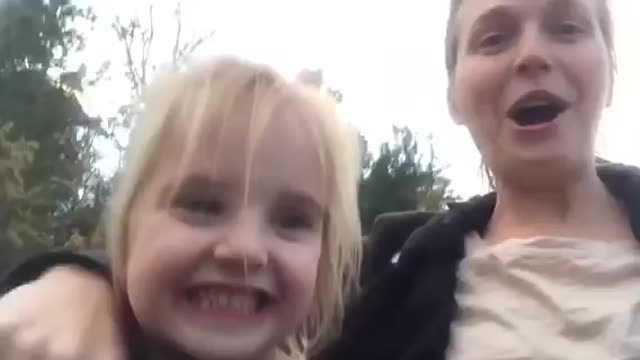 Adorable Girl Maro Has The Cutest Reaction On First Roller Coaster Ride With Her Mother Amy