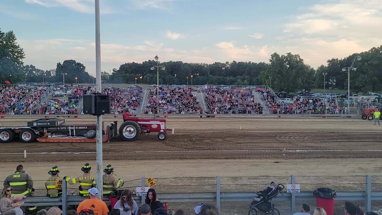 Tractor pulls at the fair!