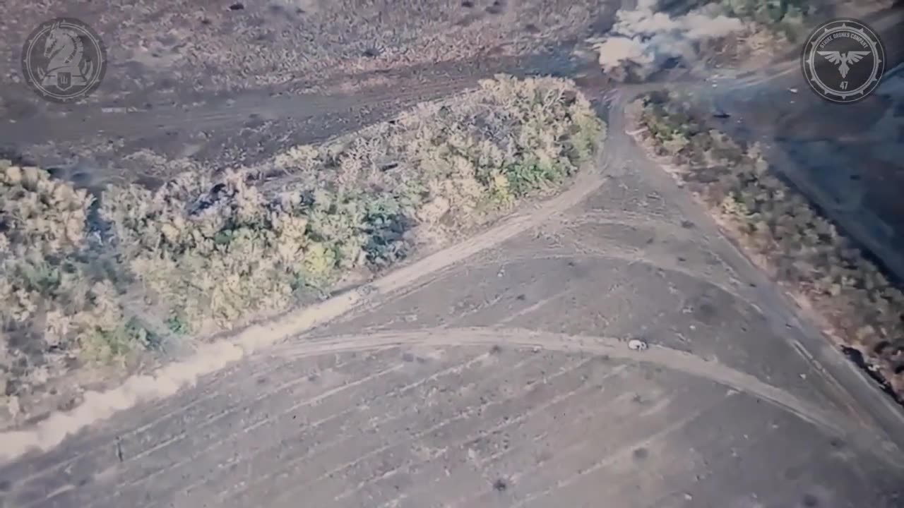 Jewelry damage to a ruscist tank by a kamikaze drone