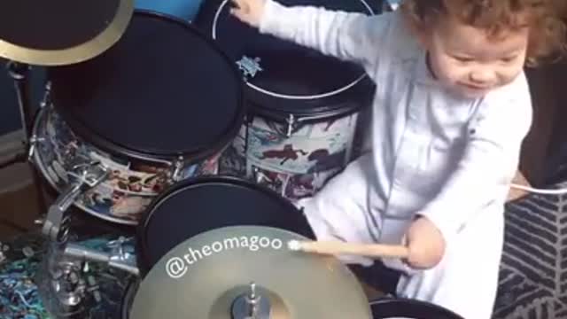 3 Year Old Who Plays drums like crazy!!