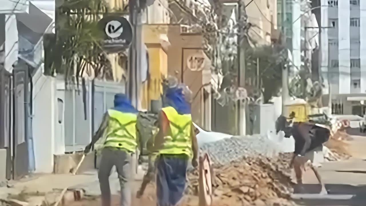 He brought a rock to a wheelbarrow fight