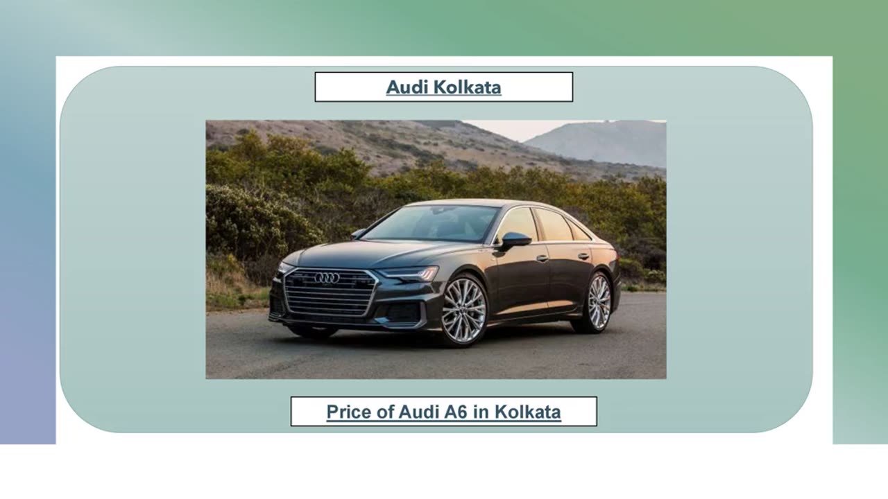 Price of Audi A6 in Kolkata