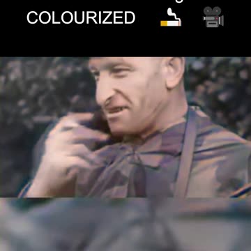 German Troops Enjoy American Cigarettes - 1944 Unusual Exchange COLOURIZED 🇩🇪🚬🇺🇸🎥