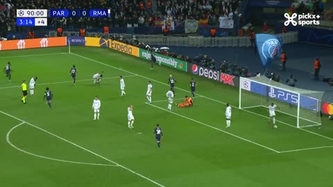 Champions League 15/02/2022 / Goal Mbappé against Real Madrid