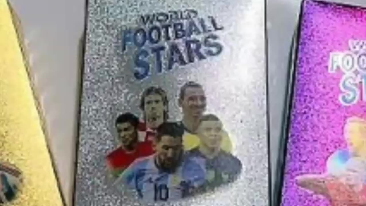 Limited Edition 27/55 Pcs Football Stars Gold Cards - Perfect Gift Pack for Kids and Football Fans