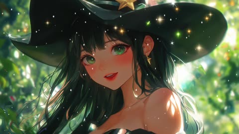 Cozy Halloween Vibes🎃 – Cute Witch with Happy, Soft Music & Relaxing Vibes 🧙‍♀️✨