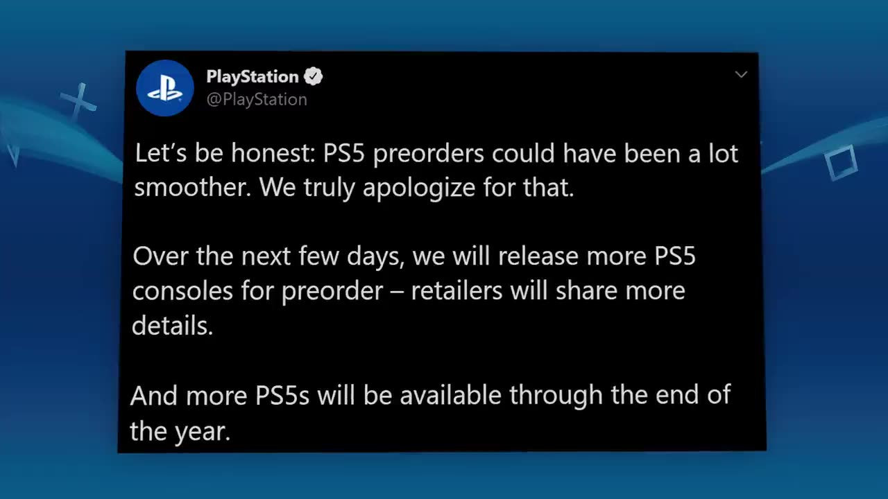 Sony Apologizes For PlayStaton 5 Pre-Order Fiasco [jQSgl-gEWbo-1]