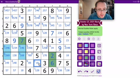 Sudoku 2024 10 25 hard