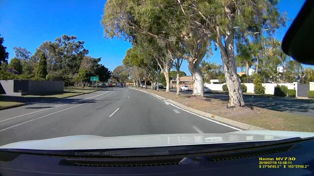 Close Call for Woman at Crosswalk