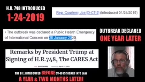 Proof that the Pandemic was planned by the government