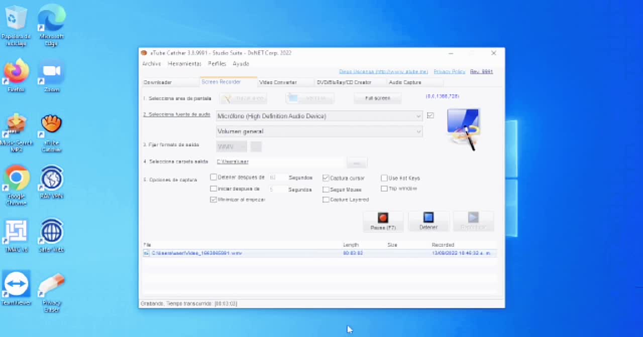 como grabar lo que hago con mi pc
