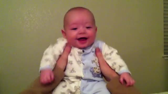 Giggling baby