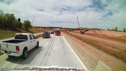 Dump Truck Drives With Bed Up, Collides with Bridge