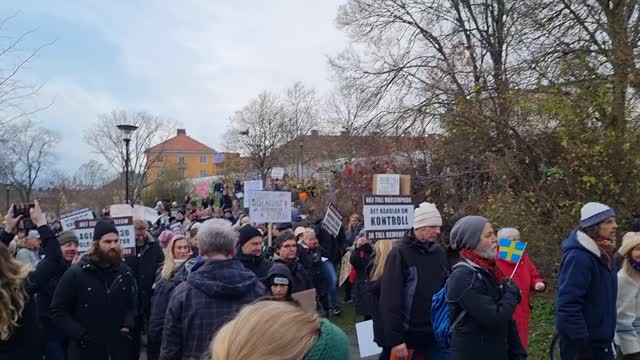 SWEDEN IS PROTESTING VACCINE PASSPORT!