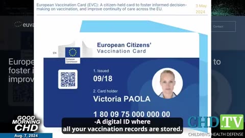 EU's Vaccine Card： ‘It’s Not About Health. It’s About Your Money.’