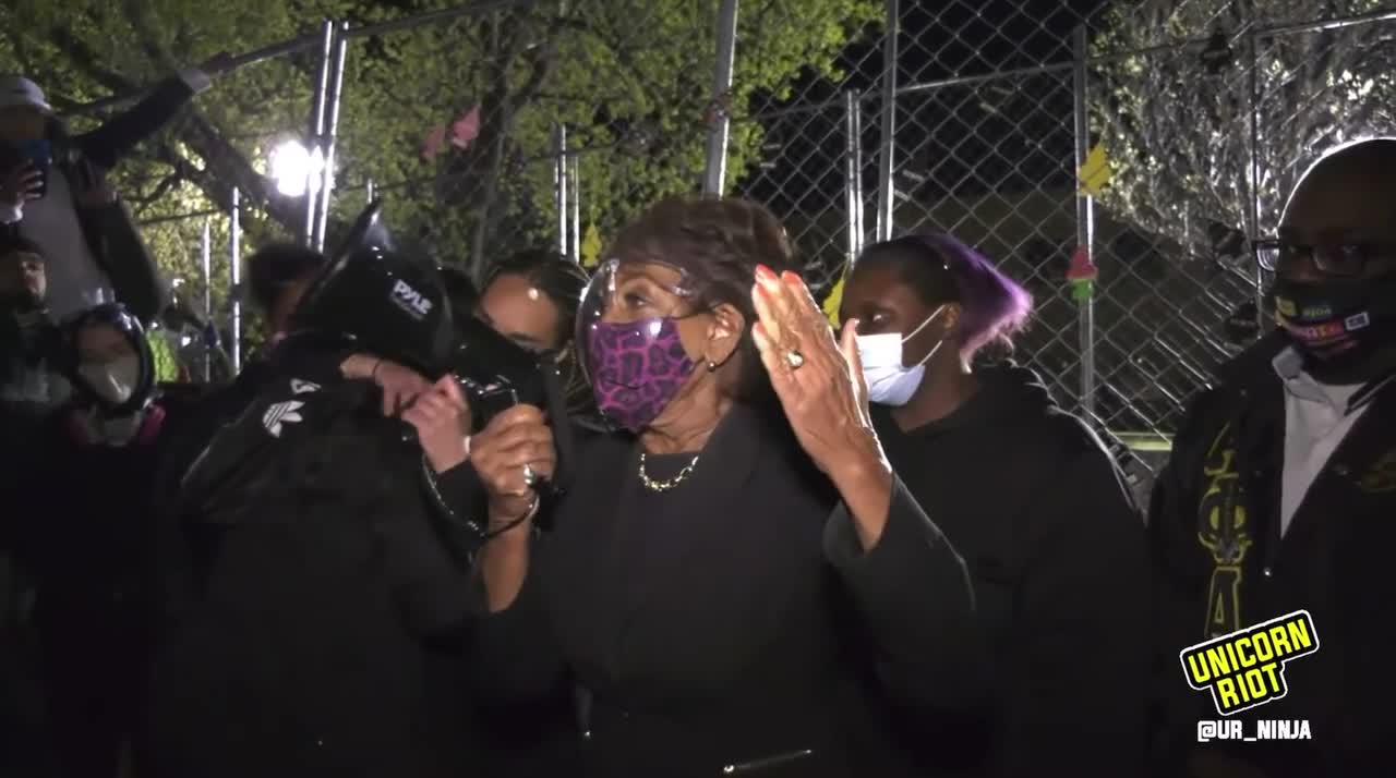 Maxine Waters Incites Violence At Minnesota Riot, Demands Chauvin Guilty Verdict (FULL Version)