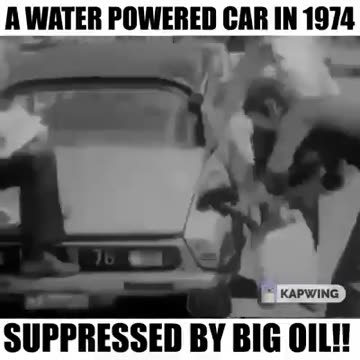 A water powered car in 1974