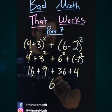 Bad Math That Works | Part 7 | Minute Math #shorts