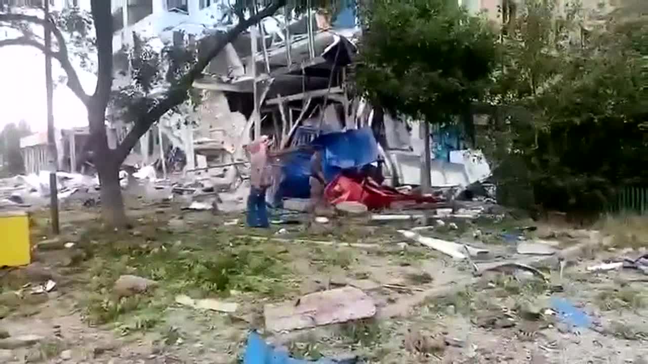 Conséquences d'un autre bombardement de Nikolaev
