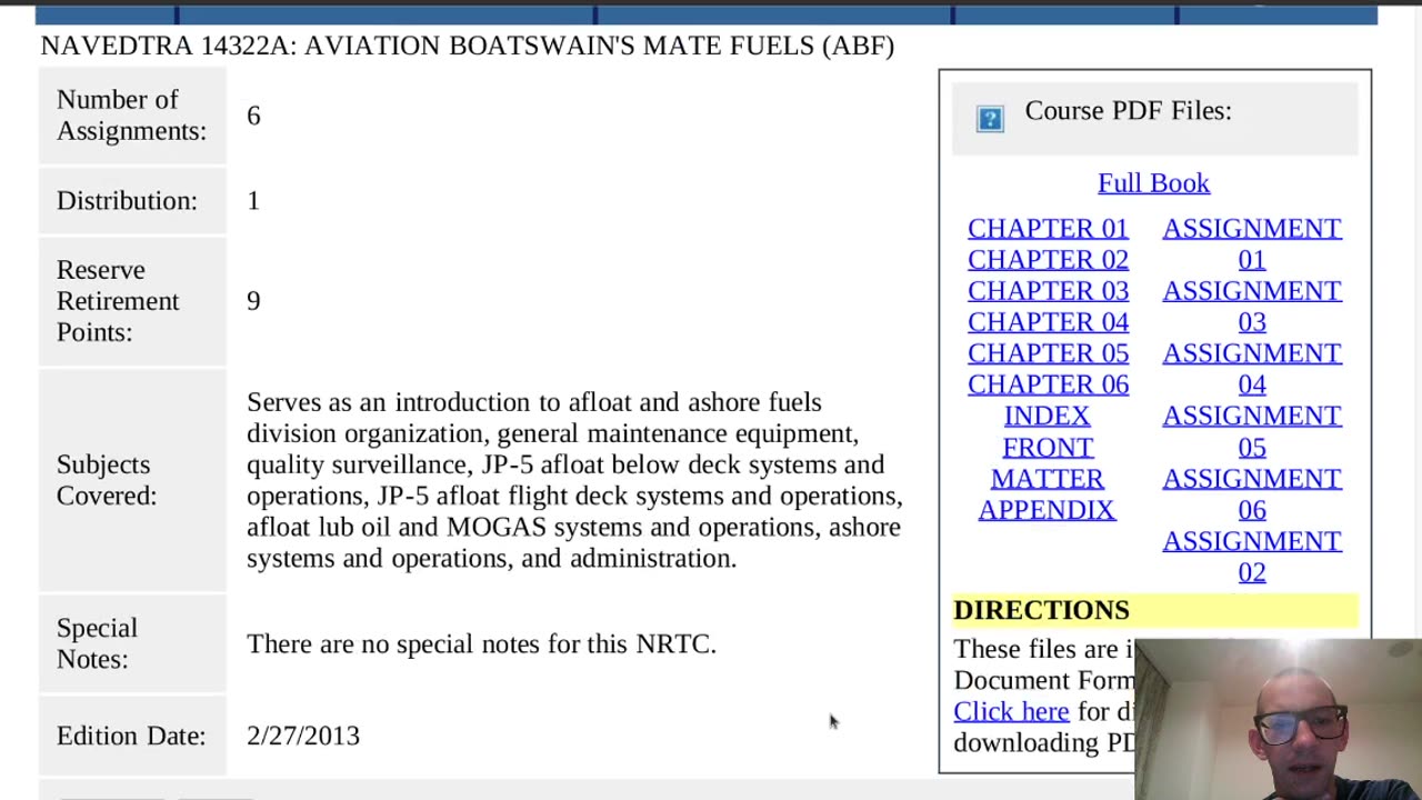 Summary of NAVEDTRA 14322A - Aviation Boatswain's Mate Fuels (ABF)