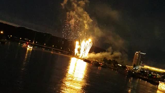 fireworks , linz