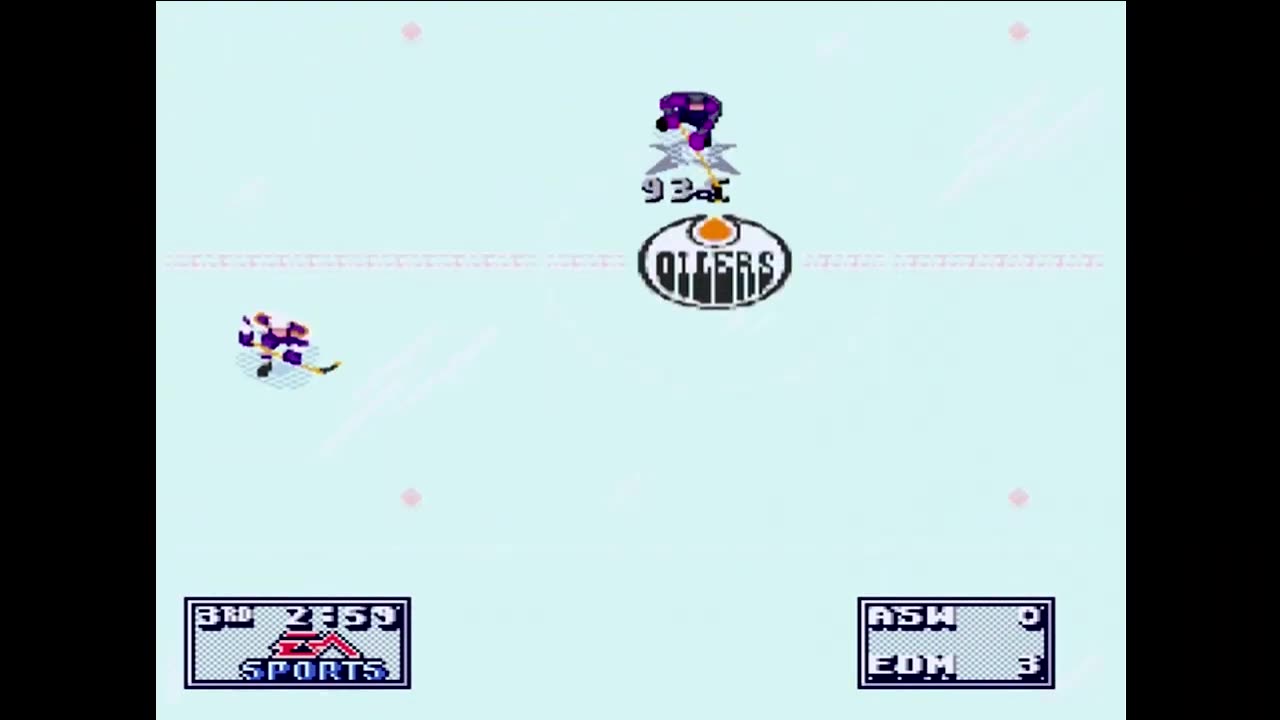 NHL95 (Sega Genesis) All Stars W. vs Edmonton Part3