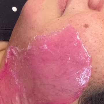 Watch Pretty Peach Studio Give a Sexy Smooth Face Waxing using Tickled Pink Premium Wax!