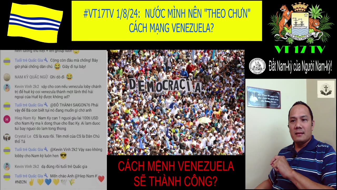 #VT17TV 1/8/24: NƯỚC MÌNH NÊN "THEO CHƯN" CÁCH MẠNG VENEZUELA?