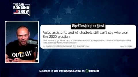 Bongino: They are afraid AI is going to tell you the TRUTH.
