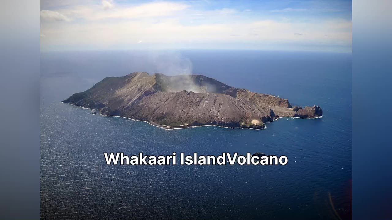 Massive eruptions Whakaari Island New Zealand