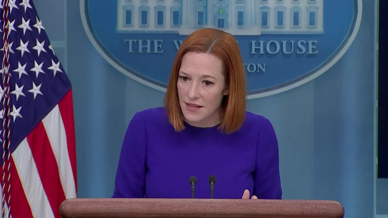 Jen Psaki Holds Briefing Following Retirement Announcement Of Justice Stephen Breyer