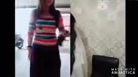 Lady in white prank