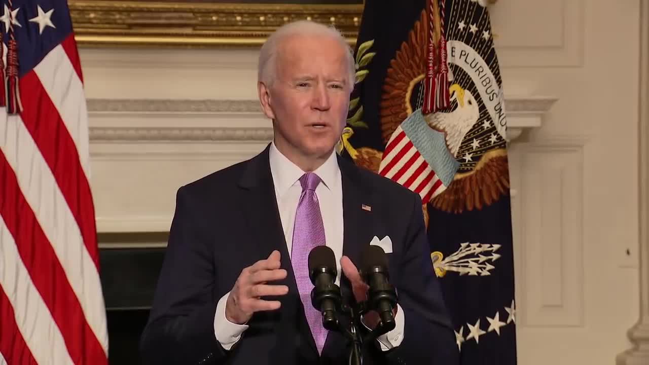 Biden Says He's Secured 100 Billion Vaccine Doses "Enough To Fully Vaccinate 300 People"