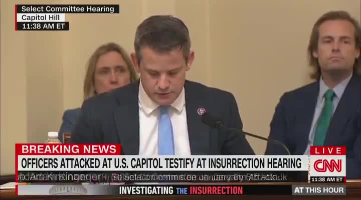 GAG-FEST: Kinzinger Fakes Tears After Laughing at January 6 Hearing