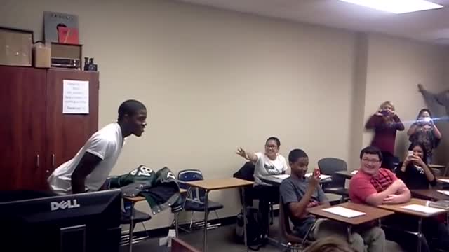 Kid Slams Teacher!!