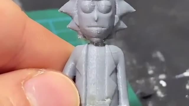 3D printed Rick from Rick and Morty!! Let me know what else I can make.