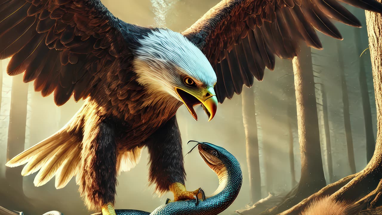 The Brave Rescue: An Eagle and Squirrel's Tale of Friendship and Courage