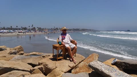 #153 Oceanside Harbor Beach - North Jetty, Oceanside, California.