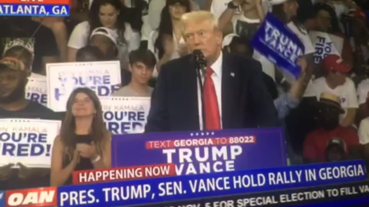 Pres Trump & Sen Vance hold rally in Georgia p 06