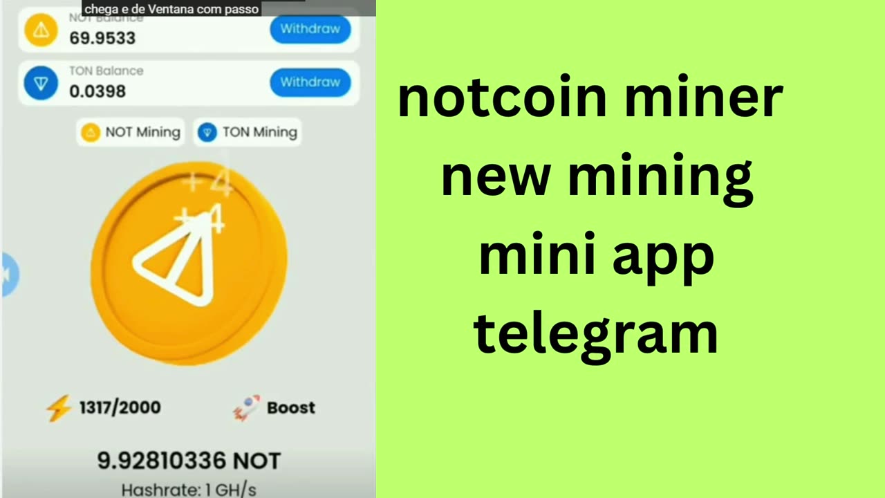 notcoin miner new mining mini app telegram