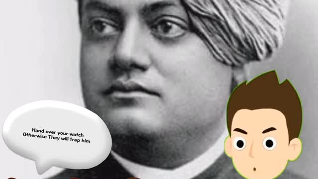 Swami Vivekanand and young girls