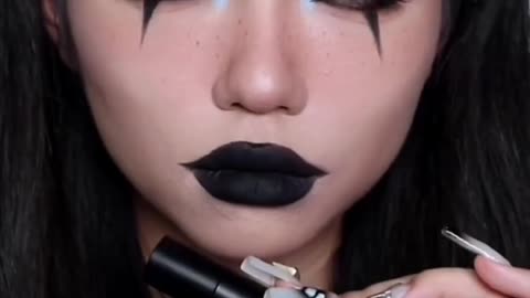 Dark Spooky Makeup Tutorial #short