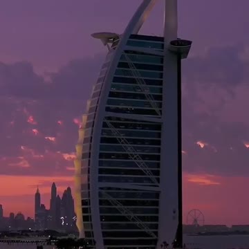 Burj Al Arab View at Evening