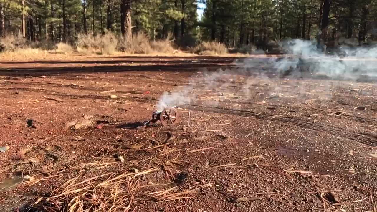 .50 Cal Mini Cannon in SLO-mo!